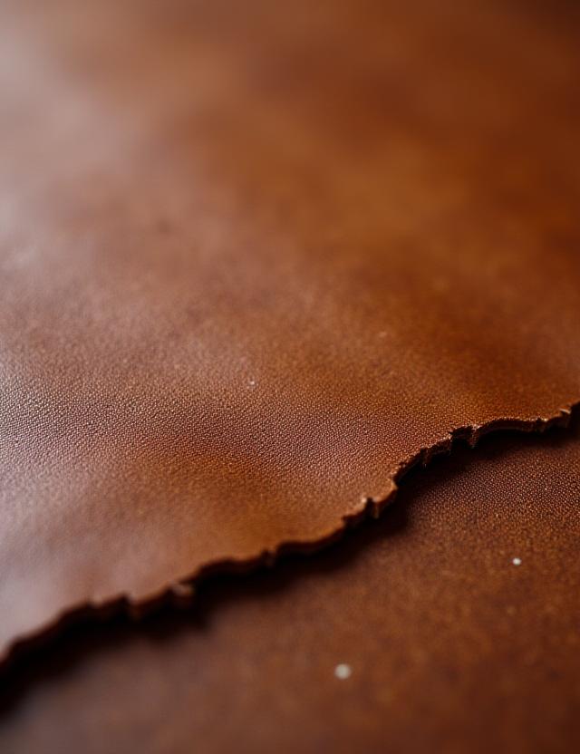 Dettaglio del cuoio conciato al vegetale