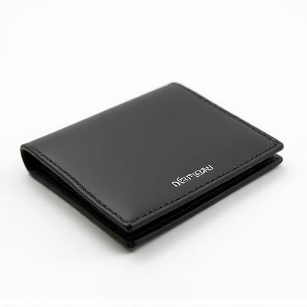 Portafoglio nero minimalista